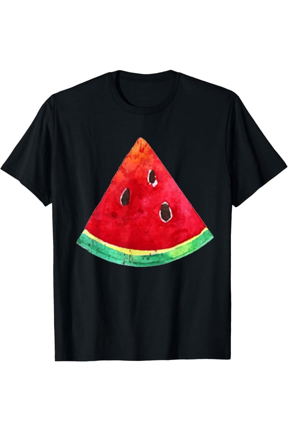 Watermelon Slice Fruit Group Costume Funny Halloween Tshirt T-ShirtPure cotton short-sleeved shirts for both men and women