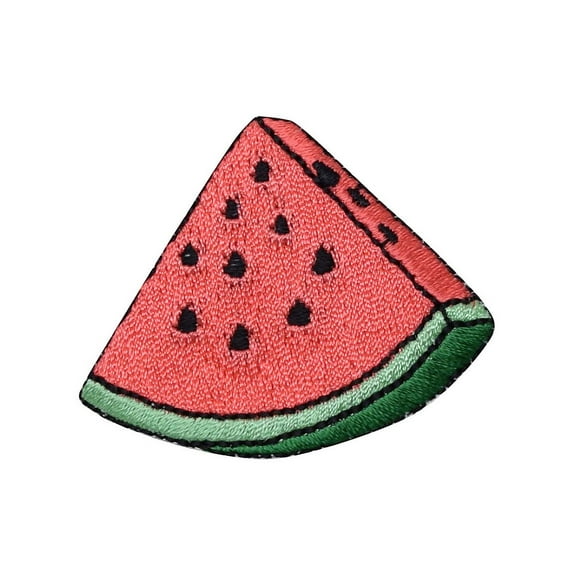 Watermelon Slice - Pink - Fruit - Iron on Applique/ Embroidered Patch