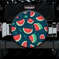 Watermelon Slices And Leaves Polyester Universal Spare Wheel Tire Cover