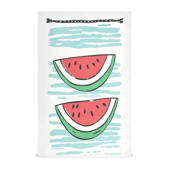 Watermelon Slices Decorative Waffle Towel Kitchen Dishcloth 28x18in Multi-Use Tea Towel