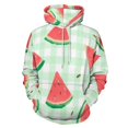 thumbnail image 1 of Watermelon Slices Pattern 3d Sweatshirts Hoodie Fashion Casual Personality Men's Women Street Hoodie Pullovers Long Sleeve Comfortable Top, 1 of 6