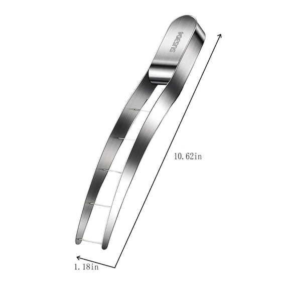 Watermelon Slicing Tool 304 Stainless Steel Fruit Divider and Cutter for Easy Eating, 10.62 in