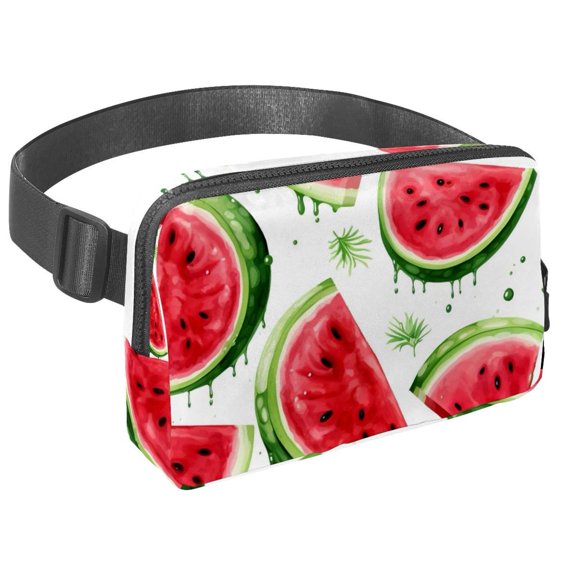 Watermelon Sling Bag with Extension Strap - Lightweight Adjustable Unisex Fanny Pack for Waist Packs