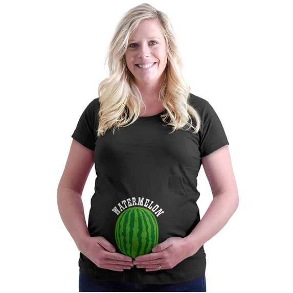 Watermelon Smuggler Funny Pregnancy Women's Maternity T Shirt Tee Brisco Brands 2X