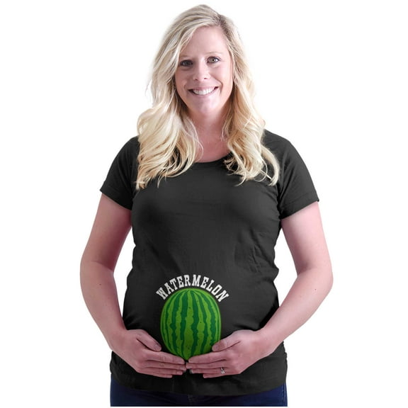 Watermelon Smuggler Funny Pregnancy Women's Maternity T Shirt Tee Brisco Brands S