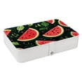 thumbnail image 1 of Watermelon Stylish PU Leather Necklace Holder Jewelry Stand with Removable Compartment and Decorative Box - Portable Organizer, 1 of 6
