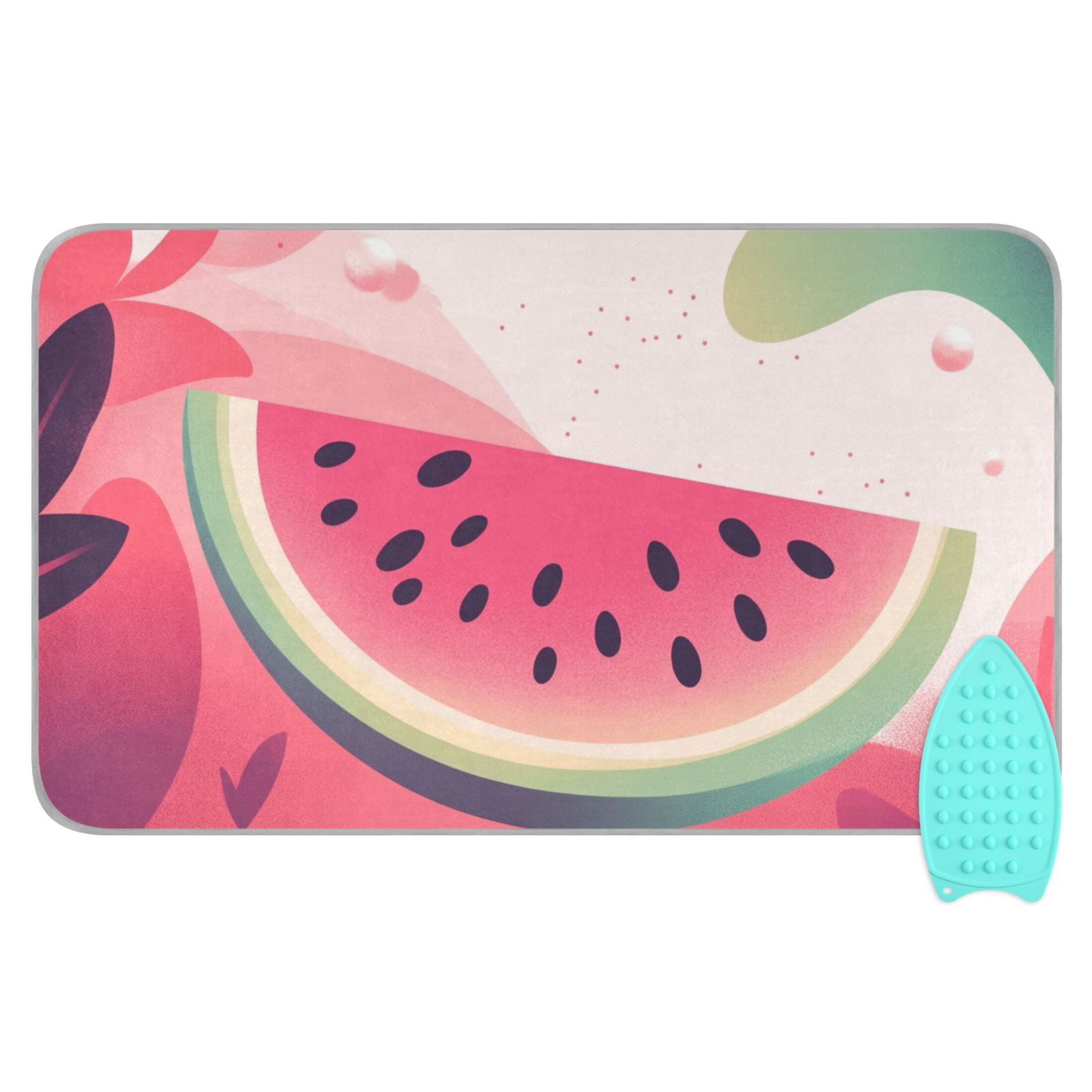 Watermelon Summer Dreamy Background Ironing Mat Blanket Portable Travel Ironing Pad Heat Resistant Pad 47.2" x 27.6”