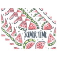 thumbnail image 1 of Watermelon Summer Time 12×18 inch Placemats Heat Resistant Washable Foldable Rectangular Placemats Set Decoration Indoor Outdoor for Kitchen Dining Table 1PC, 1 of 8