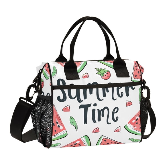 Watermelon Summer Time Cooler Bag Lunch Bag Soft Cooler Cooling Tote Insulated Lunch Box for Adult Men Women