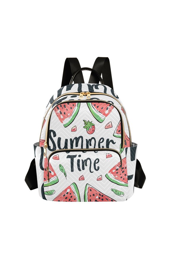 Watermelon Summer Time Travel Laptop Backpack Casual Daypack Lightweight Bookbag Compartment for Business