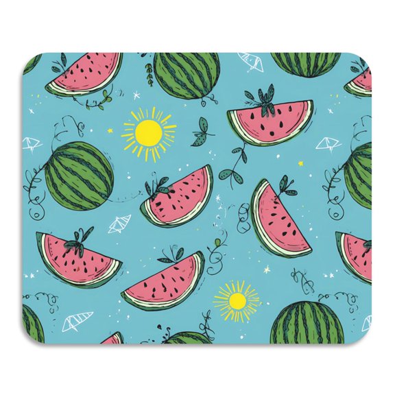 Watermelon Sun Pattern Dish Drying Mat Diatomaceous Earth Absorbent Quick Dry Non Slip for Kitchen 15.7x11.8inch