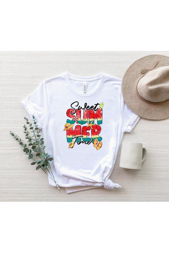 Watermelon Sweet Summer Time Shirt, Sweet Summer T-Shirt, Summer Time T-Shirt, Summer Vibe Shirt, Cute Summer Tee, Beach Time Mode Shirt 200603