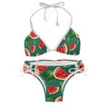 thumbnail image 1 of Watermelon Swimsuit Bikini Set with Detachable Sponge and Adjustable Strap, Two-Pack, for Beach and Pool Parties, 1 of 6
