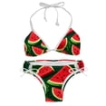 thumbnail image 1 of Watermelon Swimsuit Women Bikini Sets, Detachable Sponge Adjustable Strap Swim Suits, Two-Pack- Beachwear Pool Party Summer Vacation, 1 of 6