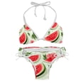 thumbnail image 1 of Watermelon Swimsuit Women Bikinis: Detachable Sponge Adjustable Strap Bikini Set Two-Pack Beach Pool Vacation., 1 of 6
