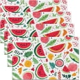 thumbnail image 1 of Watermelon Table Mats Placemat 12"x18" Delicious Fruit PrintPlacemats Set of 4 Cool Summer Placemats for Dining Table Indoor Outdoor Kitchen Cartoon Decor Table Place Mats, 1 of 4