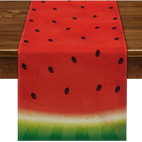 Watermelon Table Runner Summer Sweet Girl''s First Birthday Party Supplies Kitchen Home Decor 108 Inches Long