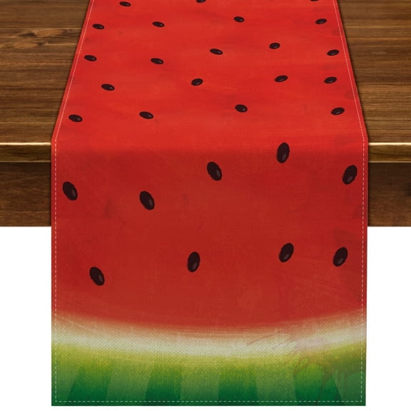 Watermelon Table Runner Summer Watermelon Party Decorations Sweet Girl's Firs...