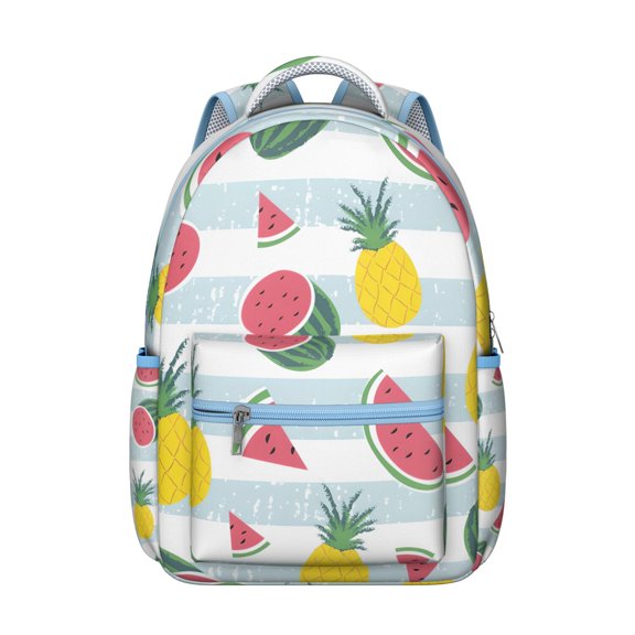 Watermelon Themed Backpack – Awesome Gift for School & Travel, Ergonomic Design with Adjustable Straps, Trendy Print for Summer & Fall