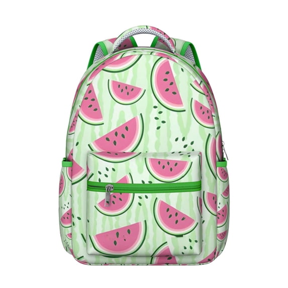 Watermelon Themed Laptop Backpack – Best Gift for College Students, Sleek Design with Hidden Anti-Theft Pocket