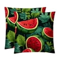 thumbnail image 1 of Watermelon Throw Pillows Set of 2 with Unique Patterns Covers - Available in 16x16, 18x18, and 20x20 Inches for Various Occasions - Includes Throw Pillow Inserts, 1 of 6