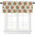 thumbnail image 1 of Watermelon Valances for Windows Farmhouse Kitchen Curtains Valances Rod Pocket Valance Curtains for Kitchen Windows Summer Lemon Tea Retro Tropical Palm Leaves Window Valances for Bathroom 54"x18", 1 of 6