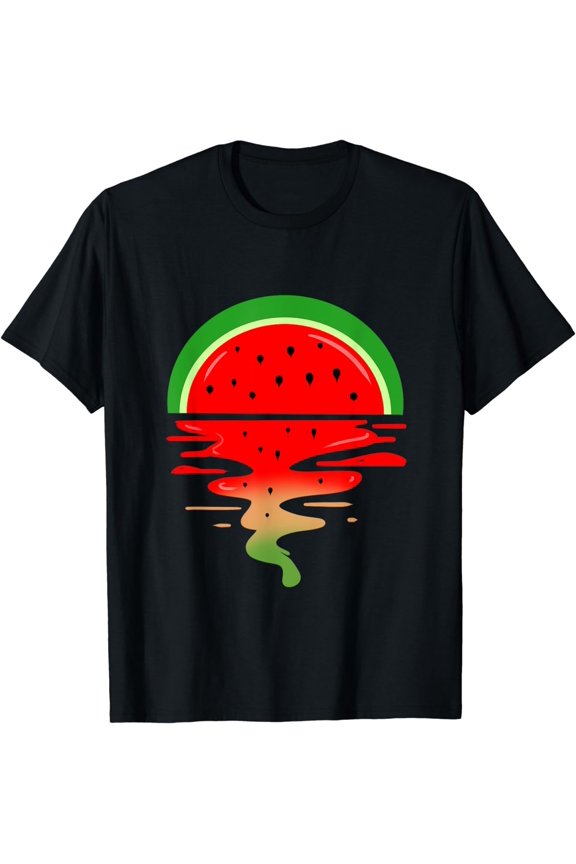 Watermelon Vaporwave Sunset T-Shirt