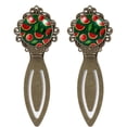 thumbnail image 1 of Watermelon Vintage Copper-Colored Lace Bookmarks: Stainless Steel Reading Accessories and Book Accessories - Gifts for Book Lovers - Set of 2 Bookmarks, 1 of 5