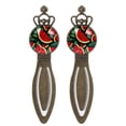 thumbnail image 1 of Watermelon Vintage Copper Crown-Shaped Bookmarks: Stainless Steel Book Accessories and Bookmarks for Readers and Book Lovers - Set of 2, 1 of 5