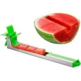 thumbnail image 1 of Watermelon Windmill Cutter Slicer, Stainless Steel Shape Fruit Tools Quickly Cut Tool Kitchen Gadgets with Melon Scoop, 1 of 6