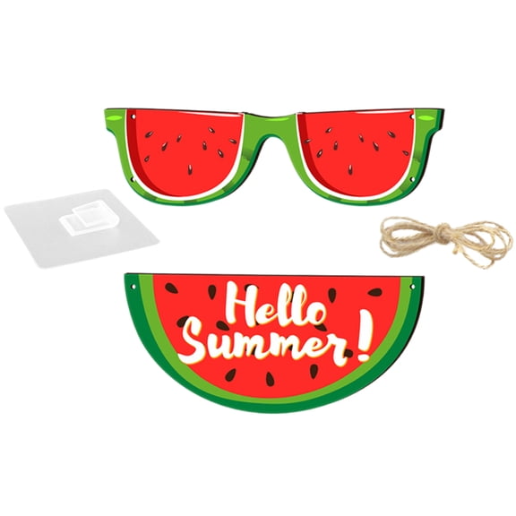 Hytrove Summer Signs For Door Watermelon Shape Home Decoration 1 Set