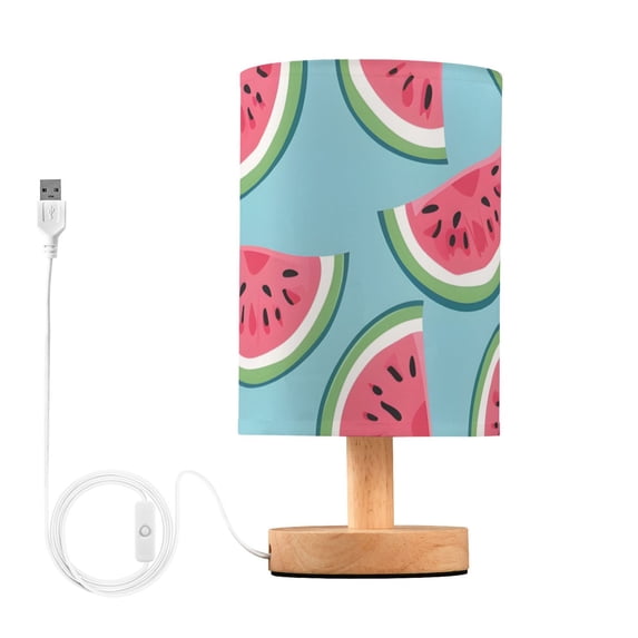 Watermelons Cartoon Table Lamp with USB Port LED Warm Light Lamp Night Light Home Decor