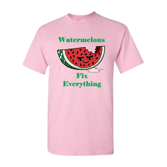 Watermelons Fix Everything Adult DT T-Shirts Tee
