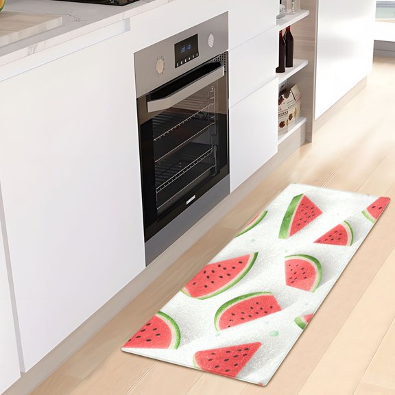 Watermelons Luxury Kitchen Rug Non Slip Bathroom Plush Mat Shaggy Bedroom Carpet 39"x20"