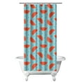 thumbnail image 1 of Watermelons Shower Curtain - Sunshine & Beach Themed Bathroom Decor, Premium Polyester Fabric, Waterproof Fade-Resistant, 36x72 Inch, Easy Installation with Hooks, 1 of 5
