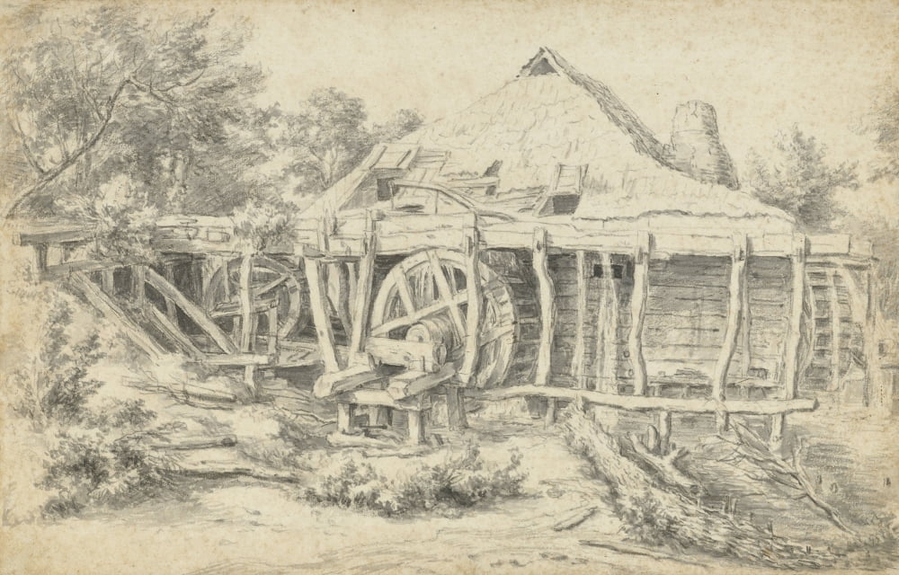 Watermill Canvas Art - (36 x 24)