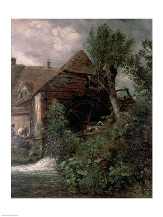 Watermill at Gillingham Dorset Canvas Art - John Constable (18 x 24)