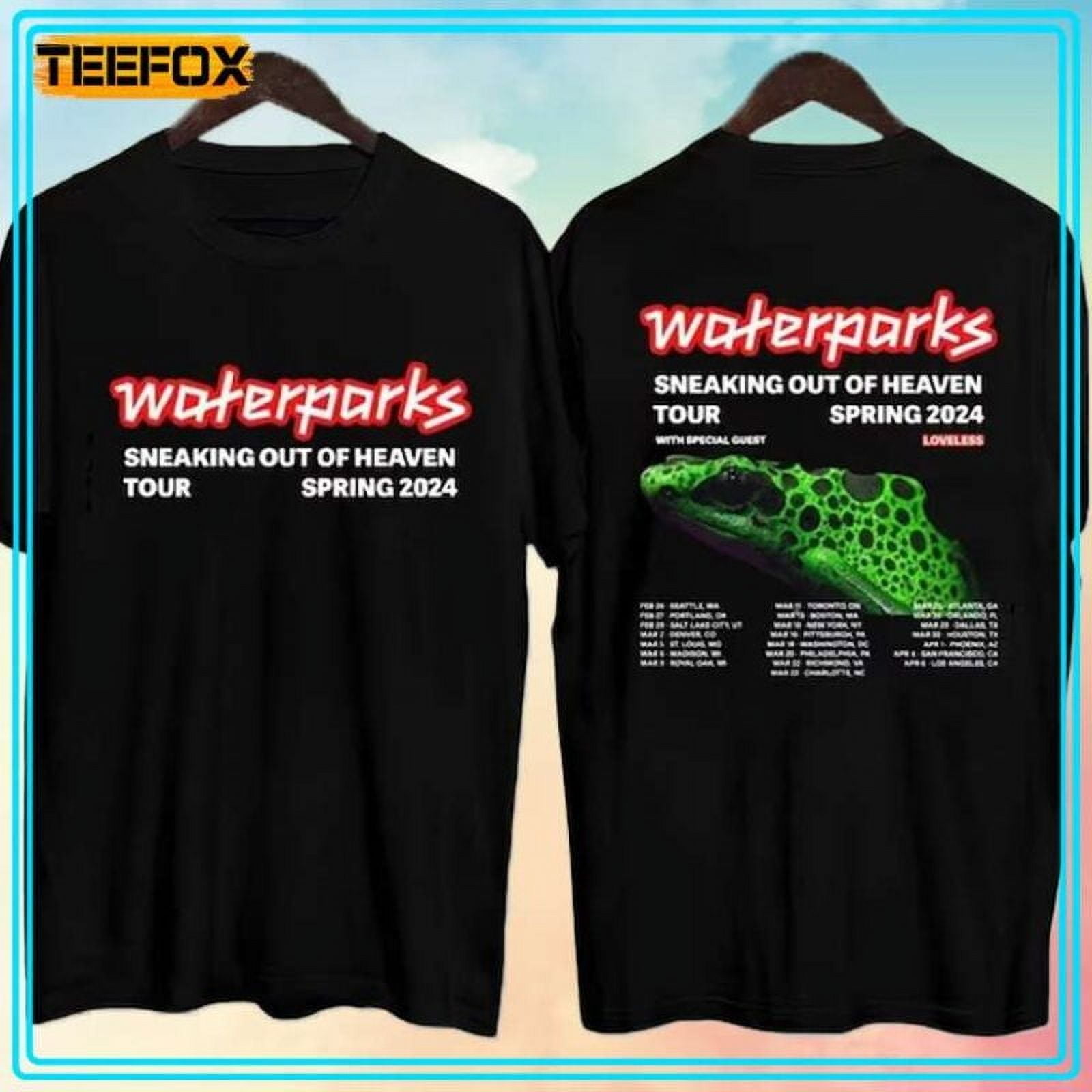 Waterparks Sneaking Out Of Heaven Spring Tour 2024 TShirt