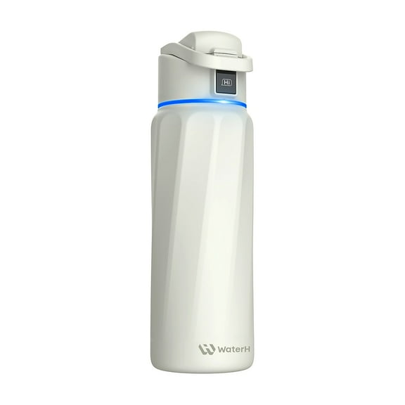 WaterH BOOST Stainless Steel Triple Wall Insulated Smart Water Bottle 32 oz. White (B003WT)