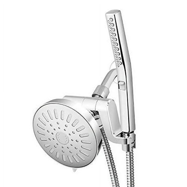 Waterpik Bodywand Spa System with Powercomb Showerhead Combo, 7 Settings, Chrome