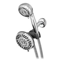 Waterpik 6  Mode Powerpulse Massage Dual Shower Head System, Chrome, XET-633E-643E