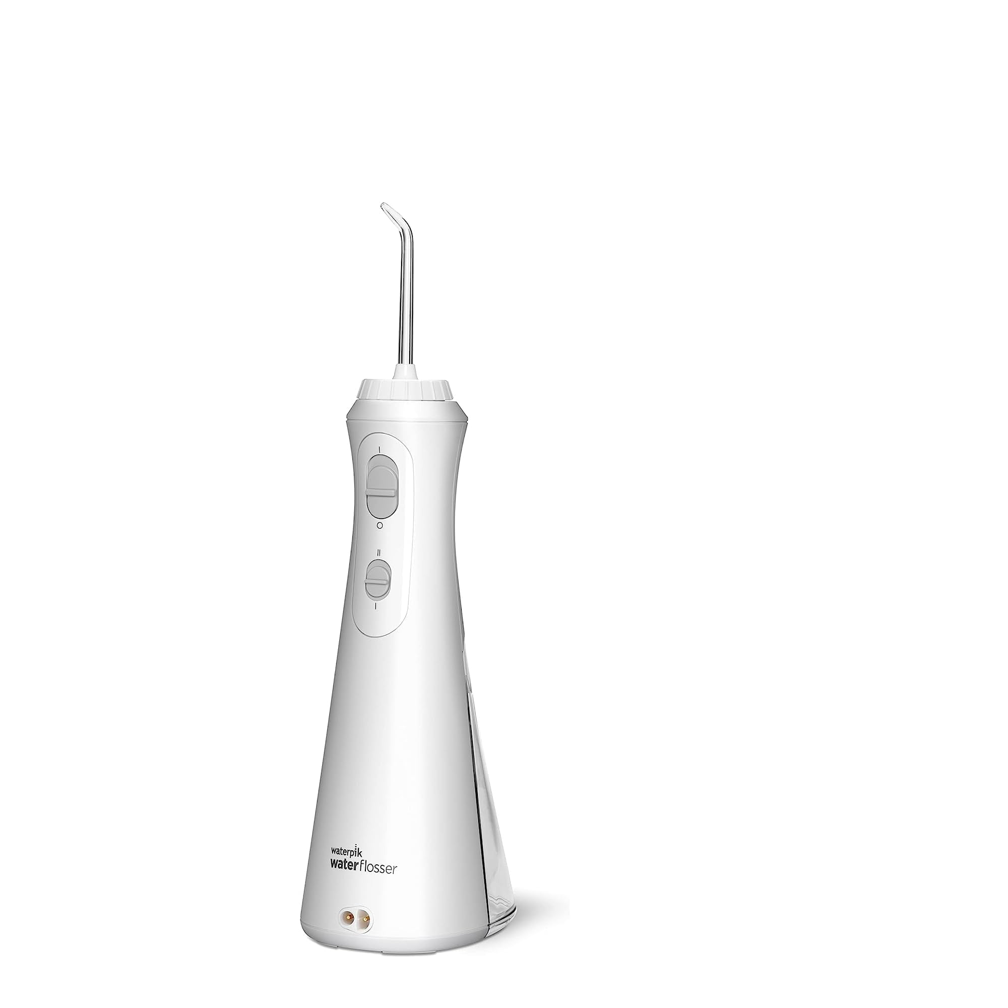 Waterpik Cordless Plus Water Flosser with 4 Flossing Tips, Rechargeable and Portable for Travel and Home, ADA Accepted, White WP-450 C17