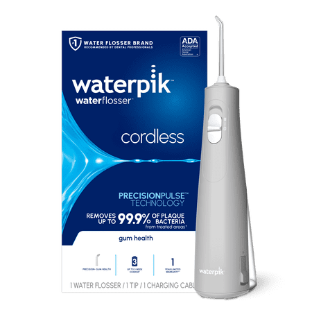 Waterpik Cordless Water Flosser with 2 Settings, 1 Tip, ADA Accepted