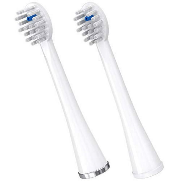 Waterpik Genuine Compact Replacement Brush Heads for Sonic-Fusion Flossing Electric Toothbrush SFRB-2EW, 2 Count White