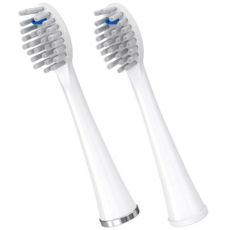 Waterpik Genuine Full Size Replacement Brush Heads for Sonic-Fusion Electric Flossing Toothbrush SFFB-2EW, 2 Count White