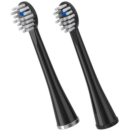 Waterpik - Sonic-Fusion Compact Replacement Flossing Brush Heads- Black with Chrome - Black