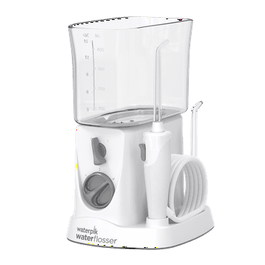 Waterpik Nano Water Flosser with 3 Settings, 2 Tips, ADA Accepted, White