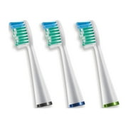 Waterpik Replacement Compact Electric Toothbrush Brush Heads, White SRSB-3W