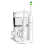 Waterpik Sensonic Complete Care, Water Flosser and Sonic Electric Toothbrush Combo, White