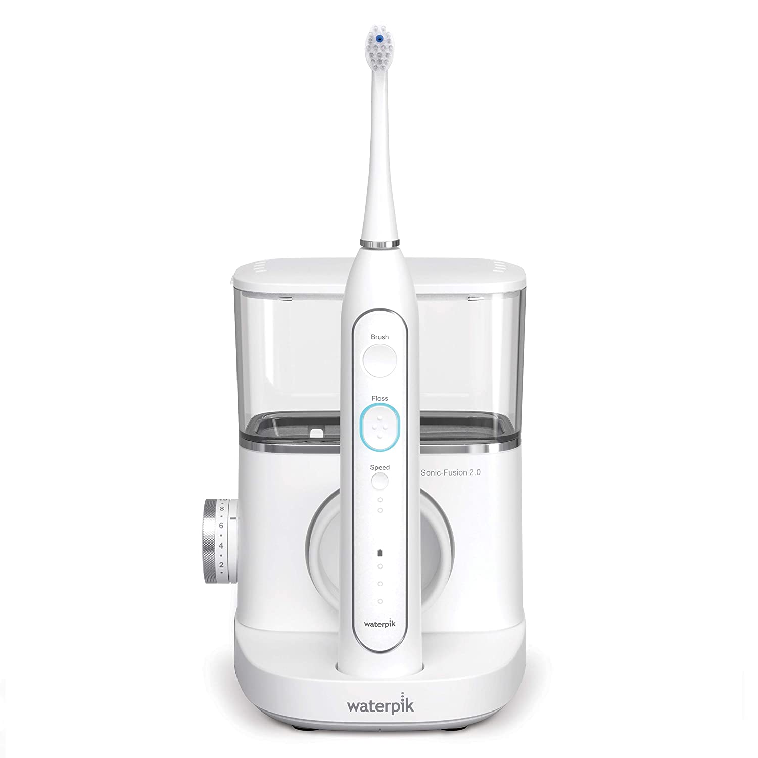 Waterpik Sonic-Fusion 2.0 Professional Flossing Toothbrush, Electric Toothbrush and Water Flosser Combo In One, White - image 1 of 11
